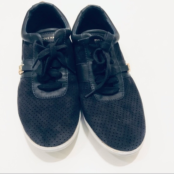 Cole Haan Bria Grand Leather Sneakers - Picture 2 of 7